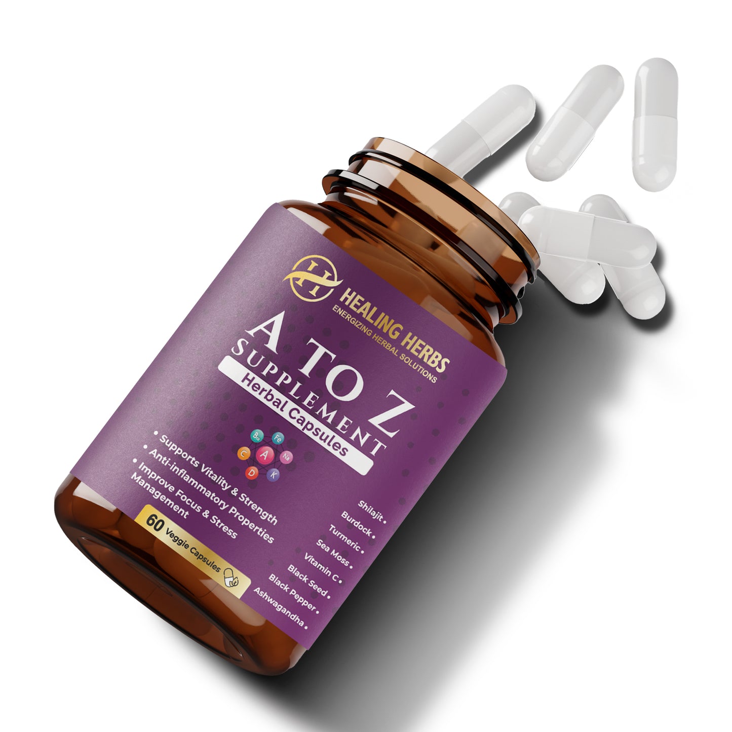 A-to-Z Herbal Supplement Capsules